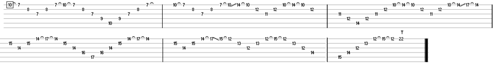 Sweep Picking TAB Exercise 
